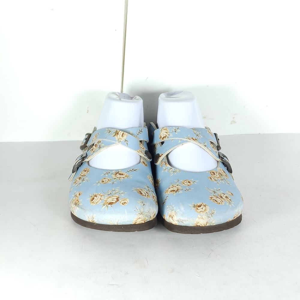 Papillio By Birkenstock Women's EU38 US7 Light Blue Slip-On Mules Clogs Shoes - Picture 2 of 16